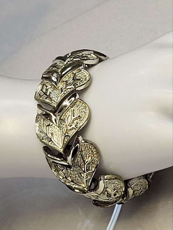 Coro Jewelry - Vintage "Coro Pegasus" Silver-tone Link Bracelet